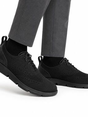 Cole Haan ZERØGRAND Stitchlite Black Knit Sneakers Men's Size 13
